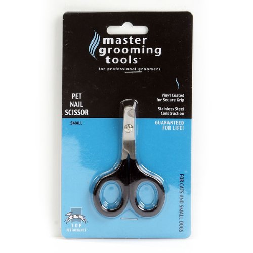 [Australia] - Master Grooming Tools Pet Nail Scissors — Stainless Steel Scissors for Trimming Nails on Cats and Birds - Small, 3½" 
