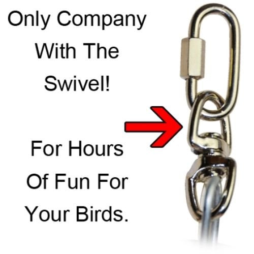 [Australia] - Bonka Bird Toys 1961 Large Charm Rope Boing Coil Swing Bird Toy parrot cage toys cages Amazon 