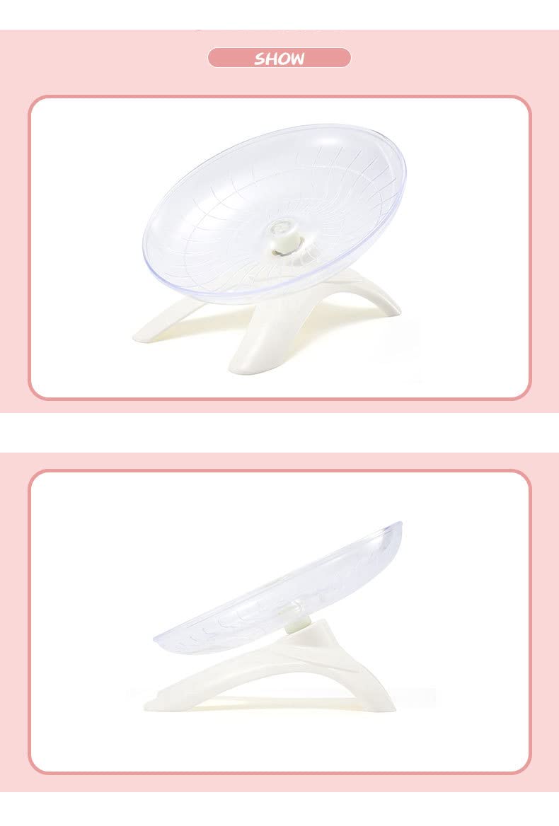 Flying Saucer Hamster Wheel with Silent Spinner,Hamster Running Wheel for Hamster Syrian,Small Guinea Pig,Small Chinchilla,Pet Mice - PawsPlanet Australia