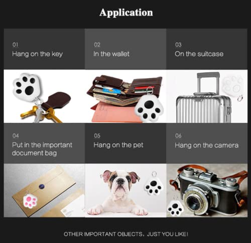 Mini Cat/Dog GPS Tracking Locator, Bluetooth Tracker for Kids Pets Dogs Cats Wallet Luggage Key Finder Smart Tracker Waterproof Portable Device Pet Locator Loss Prevention Blue - PawsPlanet Australia