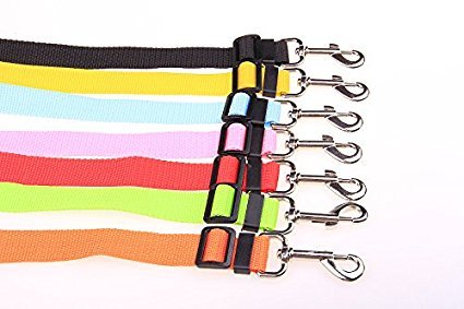 [Australia] - CJESLNA Car Vehicle Auto Safety Seat Belt for Dog Pet (7 Color) (Black) Red 