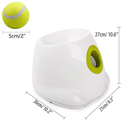 ALL FOR PAWS Dog Interactive Dog Automatic Ball Launcher, Tennis Ball Throwing Machine For Small and Medium Size Dog Training, 3 Balls Included, Mini Version… Hyper Fetch Mini - PawsPlanet Australia