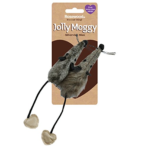 [Australia] - Jolly Moggy Mice 2pk [silvervine cat toy] 
