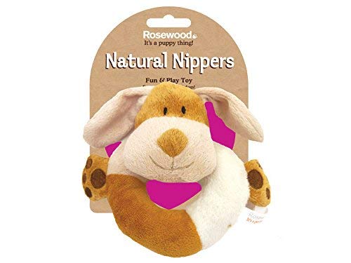 Rosewood 3 PACK NATURAL NIPPERS PLUSH DOG PUPPY COMFORT TOYS PLUSH RING LOOPY BALL MULTI ACTIVITY BLANKET - PawsPlanet Australia