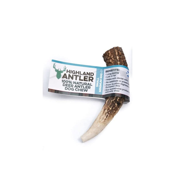 Antos Antler Dog Chew Small - 100% natural SHAPES MAY VARY (Small Small 50-75g) - PawsPlanet Australia