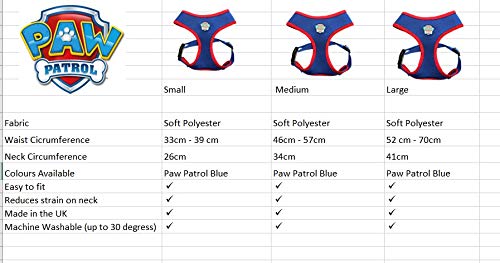 Paw Patrol Mesh Fabric Pet Dog Harness Large - PawsPlanet Australia