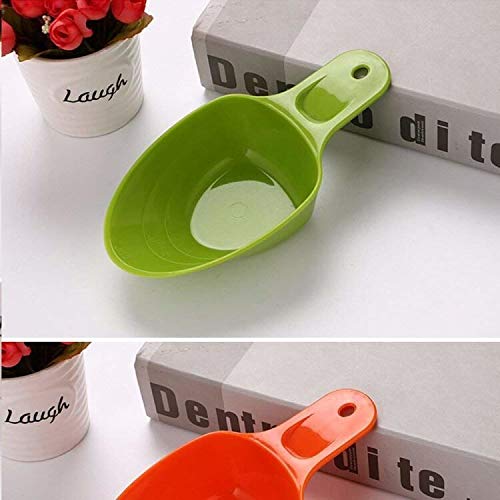 Gomech Dog Pet Food Scoop 1-Cup, Lines for 1/2 Cup and 1/4 Cup, Pet Feeding Shovel Cat Food Scoop Large Capacity Thickening Cat Dog Spoon Plastic Shovel Pet Feeder - PawsPlanet Australia
