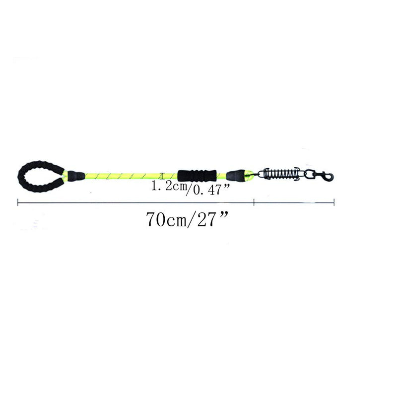 Braided nylon reflective traction rope-night reflective dog traction rope, suitable for small and medium-sized dogs walking, training, climbing traction rope (yellow) - PawsPlanet Australia