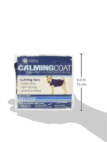 AKC - American Kennel Club Anti Anxiety and Stress Relief Calming Coat for Dogs 1 Blue Extra Small - PawsPlanet Australia