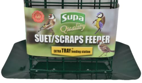 Supa Premium Suet Block / Scrap Feeder with Tray has been specifically designed for the feeding of Suet Blocks & Scraps but can also be used for Fruit, Seed Blocks etc. 1 Multi - PawsPlanet Australia