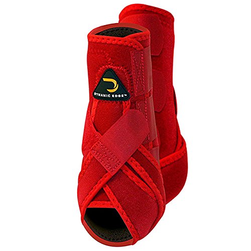 [Australia] - Alicia Lynn Peters Med Cactus Dynamic Edge Horse Hind Rear Protection Sport Boots Pair Red 