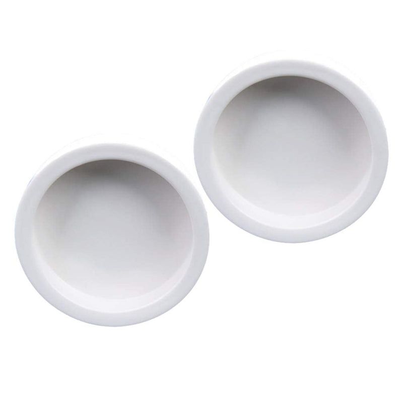 Balacoo 3pcs Reptile Food Water Bowls Worm Dishes Escape-Proof Feeding Dishes Skid Ceramic Food Bowls for Small Animal Bowls (White Small Round) 5x2cm - PawsPlanet Australia