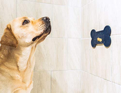 [Australia] - Dog Bath Distraction - Bath Distraction For Dogs | Bone Shaped Dog Lick Pad | Dog Distraction Lick Pad For Easy, No-Stress Dog Bathing Time | Bath To The Bone Dog Treat Pad For Dog Grooming 