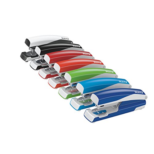 Leitz office stapler for 30 sheets, metal stapler with plastic elements, including 200 staples, NeXXt series, green, 55020050 light green cardboard packaging - PawsPlanet Australia