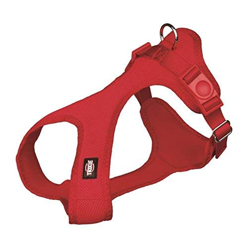 Trixie Soft Dog Harness, 25-35 cm x 15 mm, Red - PawsPlanet Australia