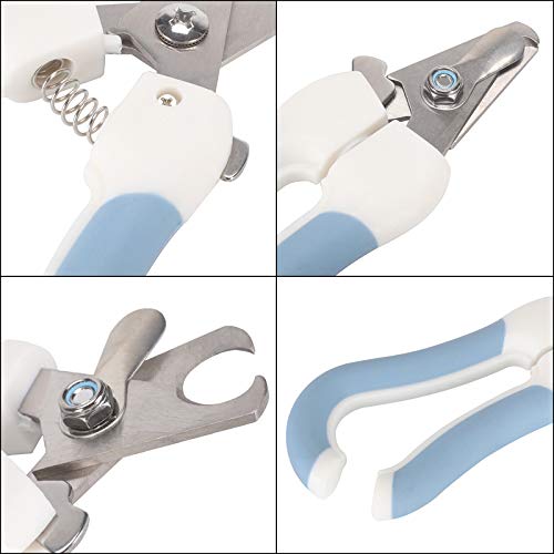 IKAAR Cat Nail Clipper Dog Nail Clippers Stainless Steel Claw Cutters Pet Nail Clipper with Nail File Animal Claws Scissor Cut Set Kit for Small Dogs Cats Birds Blue - PawsPlanet Australia