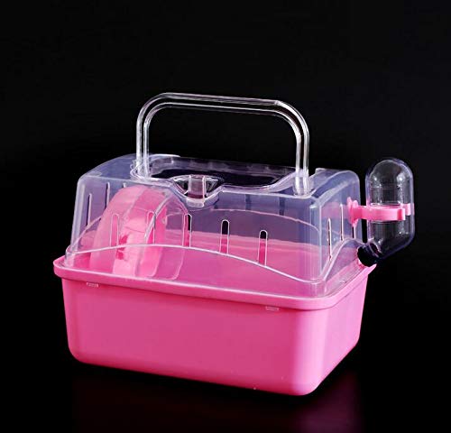 Misyue Hamster Cage Portable Carrier Hamster Carry Case Cage (Blue) - PawsPlanet Australia