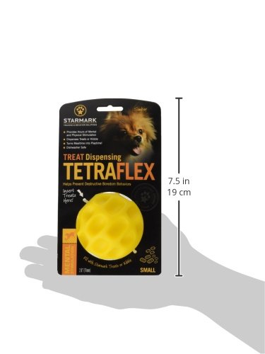 Starmark Treat Dispensing Tetraflex Dog Toy, Small S - PawsPlanet Australia