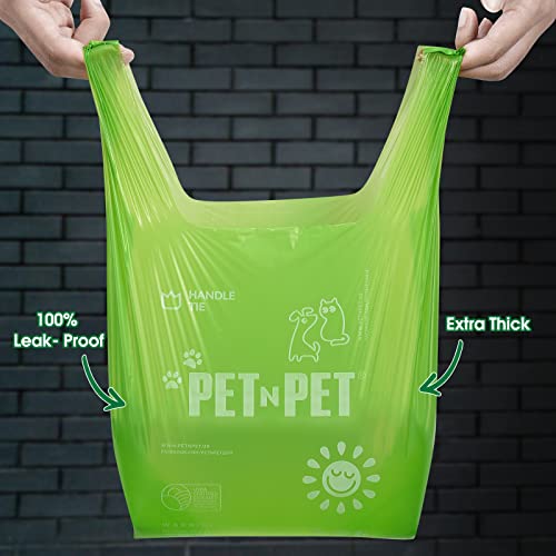PET N PET Dog Poop Bags, Poop Bags with Easy-tie Handles Unscented/Lavender Scented Leak Proof Dog Bags for Poop, USDA Certified 38% Biobased Dog Waste Bag Measures 8 x 15 Inches 200 Counts - PawsPlanet Australia