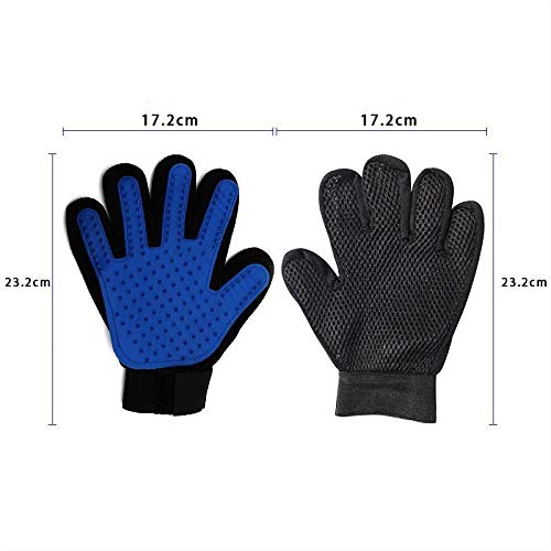 SmoothRJ Pet Beauty gloves, Pet massage hair removal gloves,Five finger design, Efficient hair removal, Not hurt the skin, Very suitable for dogs and cats with short hair - PawsPlanet Australia