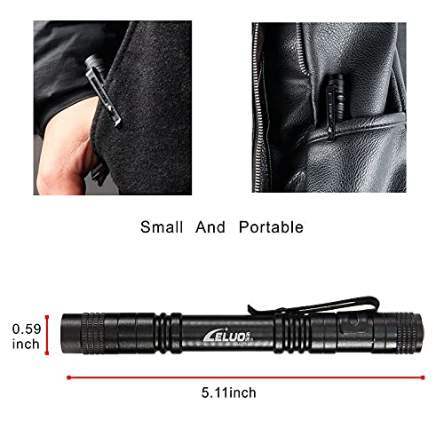 2 Pack UV Penlight Flashlight with Clip，Mini LED Handheld Tactical Pocket Torch with High Lumens，Blacklight Detector for Money Detector,Pet Urine,Pet Stains and Bed Bug1 Purple Light - PawsPlanet Australia