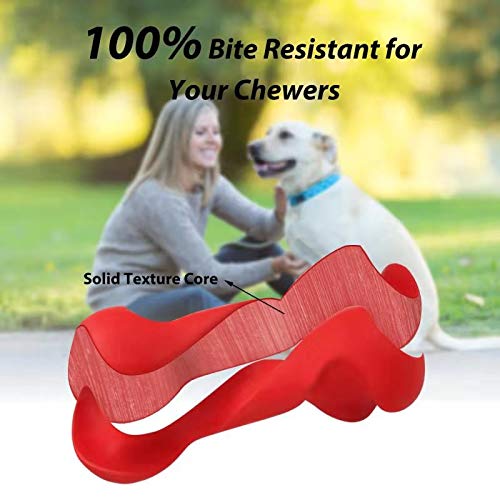 [Australia] - WINGPET Dog Chew Toy for Aggressive Chewers, Indestructible Dog Toys Bone with Tough Durable Rubber for Large Dogs, Pet Puppy Chewing Toys for Training & Keeping Pets Fit Durable Dog Toy 