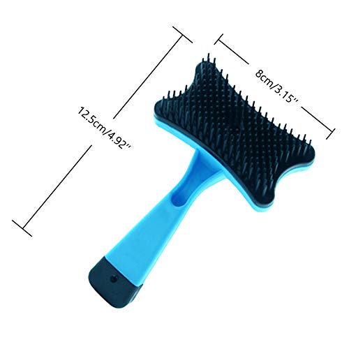 IKAAR Deshelding Tool & Grooming Brush, Dog Brush Cat Brush Shedding Hair Comb for Small Medium Large Dog/Cat Long and Short Hair Blue - PawsPlanet Australia