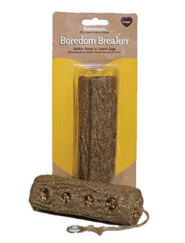 Rosewood Boredom Breaker Treat 'n' Gnaw Log, Large, clear L (Pack of 1) - PawsPlanet Australia