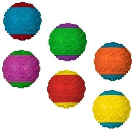 MatchLexx ® Beautiful New Durable Premium Squeaky Set Of 2 Balls Strong Dog & Puppy Toys For Dogs, Interactive Dog Treat Balls-Assorted With Gift Throw and fetch balls - PawsPlanet Australia