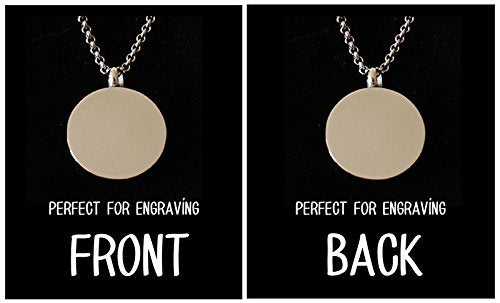 [Australia] - Zahara Memorial Urn Necklace (20 Inches) with Velvet Pouch & Fill Kit | Round Pendant and Chain (Nickel Free) 