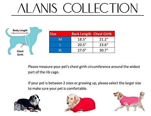 Dog Sweater Knitted, Warm pet Clothes, for Medium and Large Dogs (Medium, Coral) Medium (Chest: 21.2" Length: 18.5") - PawsPlanet Australia