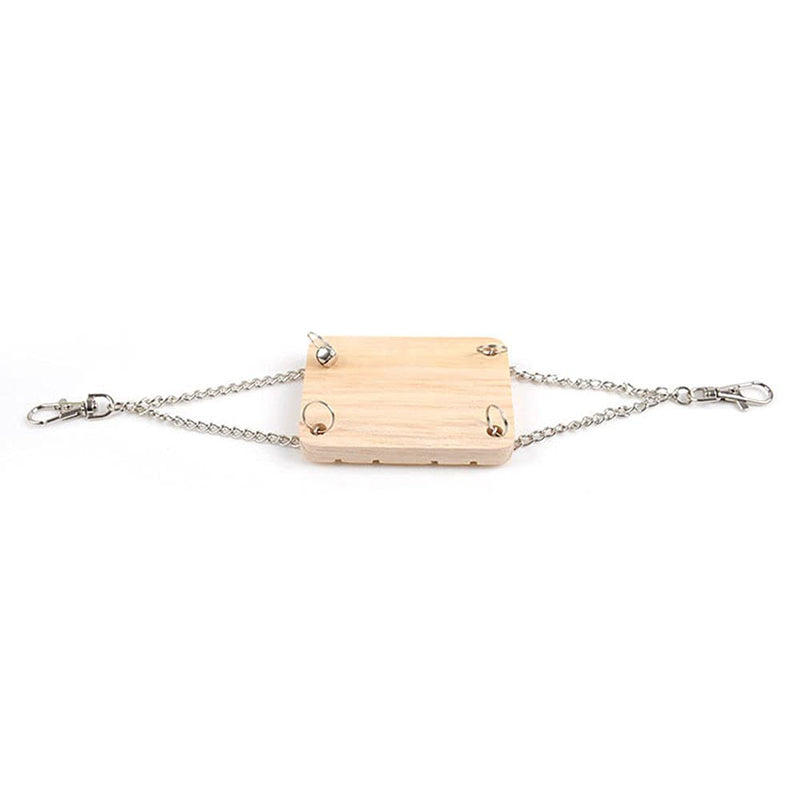 ANCLLO Wooden Hamster Swing Hanging Accessories for Squirrel Gerbils Mice Rats - PawsPlanet Australia