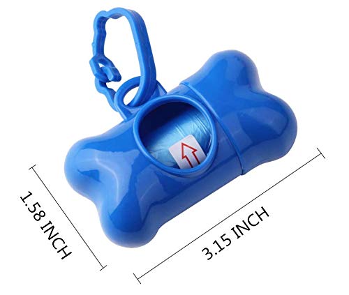 SMIN 5 Pack Bone Shaped Poop Bag Dispenser Pet Waste Disposal Bag Dispenser (Random Color) - PawsPlanet Australia