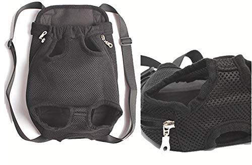 [Australia] - Dog Cat Pet Carrier Backpack, Adjustable Pet Front Cat Dog Carrier Backpack Travel Bag, Legs Out, Easy-Fit for Traveling Hiking M 