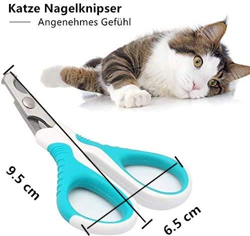 VOARGE Professional dog and cat claw care claw scissors, cat nail clippers, pet professional claw scissors, unique 30 degree stainless steel blade cutting head, ideal for small dogs, puppies, cats - PawsPlanet Australia