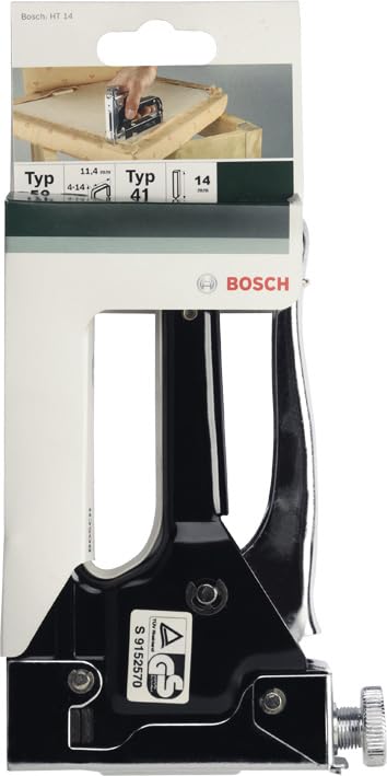 Bosch 2609255859 DIY hand stapler HT 14 for type 53: 4-14 mm; type 41: 14 mm; single - PawsPlanet Australia