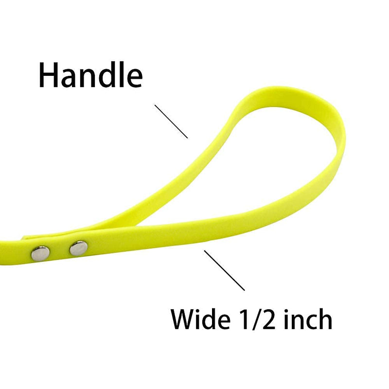 Nimble Waterproof Dog Leash Lead Durable Training Rope Outdoor Long Leash 5ft 10ft 13ft 16ft 30ft 50ft Great for Training, Beach, Yard, Play, Camping 5 feet Bright Yellow - PawsPlanet Australia