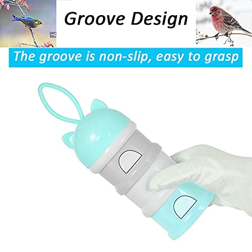 Portable Bird Feeder Cups, 9.4in Parakeet Food Feeder Parakeet Treats Box, 3 in 1 No Mess Bird Feeder, Bird Water Feeder Bird Cage Feeder Bird Carrier Backpack Accessories for Parrot Finch - PawsPlanet Australia