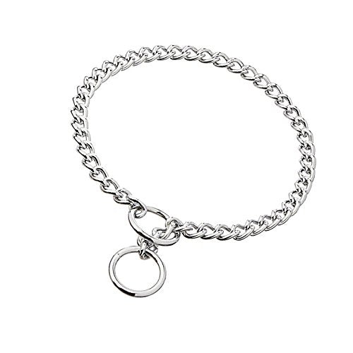 JWPC Stainless Steel P Chock Metal Chain Training Dog Pet Collars Necklace Walking Training Pet Supplies for Small Medium Large Dogs,50cm 3.0mm*50cm - PawsPlanet Australia