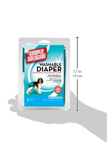 [Australia] - Simple Solution Washable Reusable Female Dog Diapers Medium 