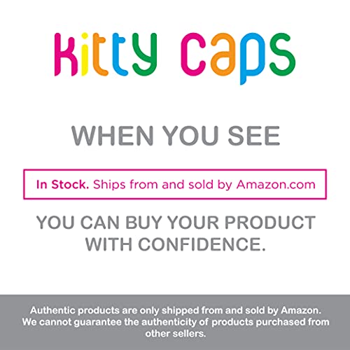 Kitty Caps Nail Caps for Cats | Black with Gray Tips & Baby Blue, Available in Multiple Sizes | Safe, Stylish & Humane Alternative to Declawing | Stops Snags and Scratches X-Small (Under 5 lbs) 3-Pack - PawsPlanet Australia