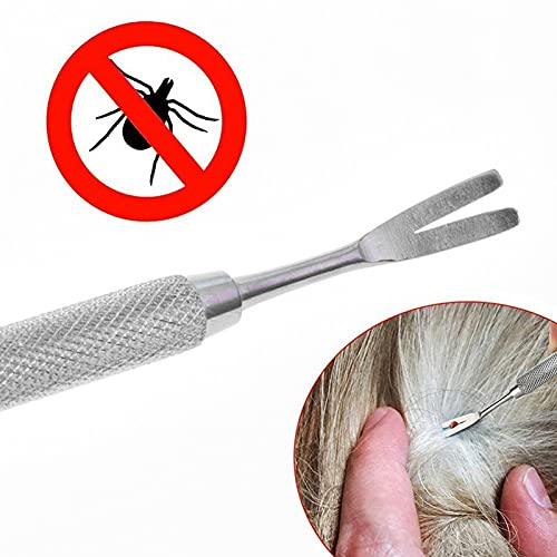 Symphonyw Tick Remover Tool Set,Pack of 3 Professional Stainless Steel Tick Remover Safe Tick Hooks for Cats and Dogs - PawsPlanet Australia