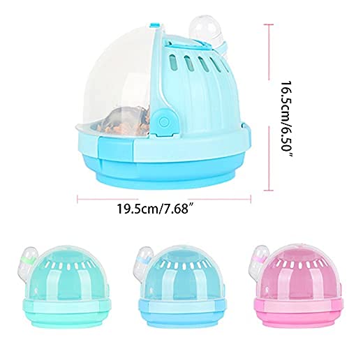 Portable Hamster Cage Suitable for Outdoor Sports and Travel Hide-Out Large Hamster Cage Measures Small Animal and Critter Carrier Medium Blue - PawsPlanet Australia