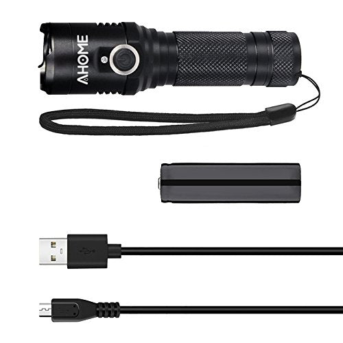 [Australia] - AHOME V1 UV Blacklight Flashlight [Magnetic Base] & [USB Rechargeable] 10W Black Light 395nm Ultraviolet LED Lamp, Scorpion Finder & Pet Urine Detector with 3000mAh Battery and Charging Cable 