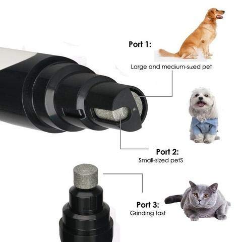 [Australia] - Pet Nail Grinder NailPro (Noise Free) Electric Rechargeable Pet Nail Trimmer Painless Paws Grooming & Smoothing for Small Medium Large Dogs & Cats 