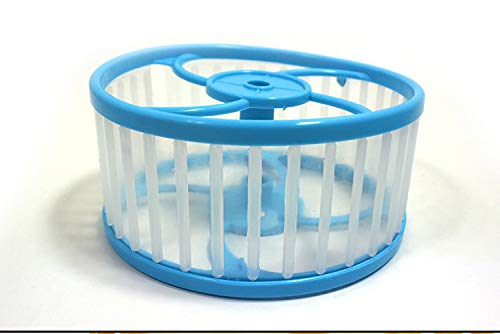 MUZIWIG Hamster Toy Running Wheel Pet Sports Toy Hamster Sports Wheel Blue Transparent Running Wheel Toy - PawsPlanet Australia