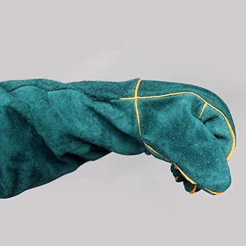Nomo NFF-58 Pet Bite-proof Gloves Animal Handling Gloves Strengthen Leather Pet Reptile Handling Gloves Bite Resistant Protection Gloves for Dog Cat Bird Snake Parrot Lizard Reptile Bathing Grooming - PawsPlanet Australia