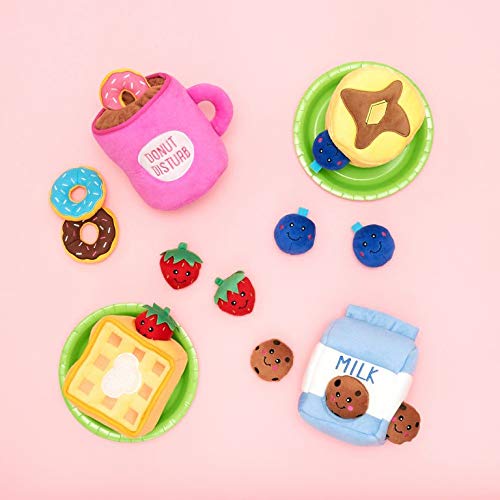 [Australia] - ZippyPaws - Food Miniz, Stuffed Squeaker Dog Toy and Replacement for Interactive Burrows - 3 Pack Cookie 