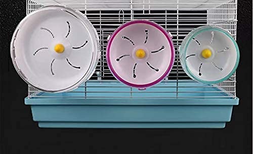 Hamster Running Wheel and Hamster Flying Saucer Silent Exercise Wheel for Gerbils, Mice ,Hedgehog and Other Small Pets (2 Pieces) - PawsPlanet Australia