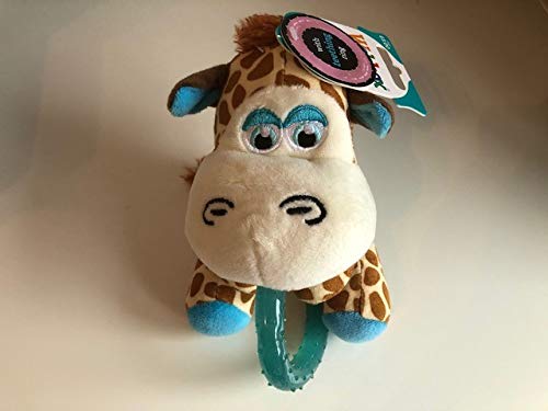 Webbox Puppy Toy Giraffe with Teething Ring - BLUE - PawsPlanet Australia